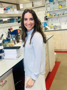 Samantha Lish, a postdoctoral fellow at the Wolfenson lab